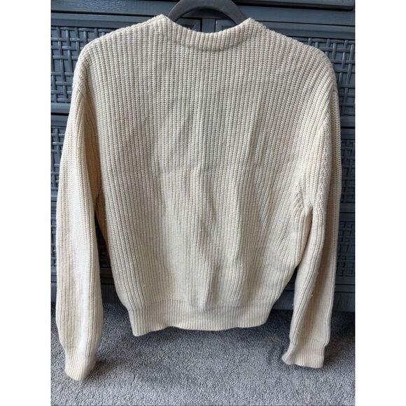 MAJE Millo Cropped Wool-Blend Cardigan, ecru Sz 1/Sm $345 B44 - Picture 4 of 10